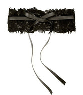 Faux Leather and Lace Belt