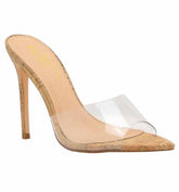 Cork Mule Heels