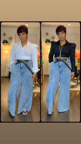 Cropped and Tied Shirt