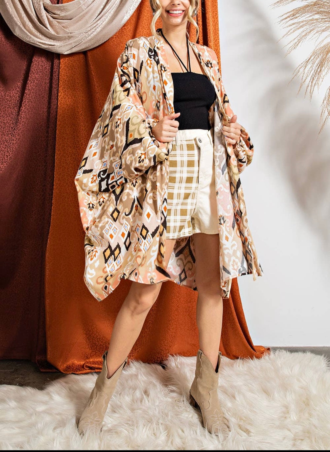Tribal Print Kimono