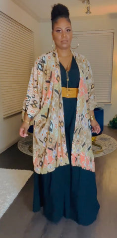 Tribal Print Kimono