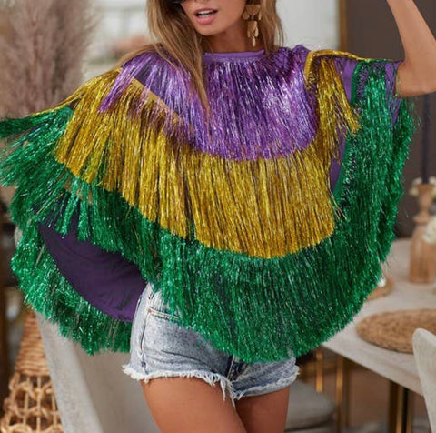 Mardi Gras Poncho
