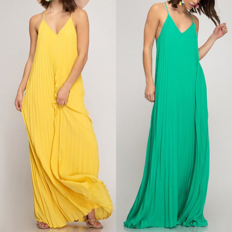 The Pleated Maxi