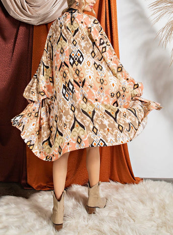 Tribal Print Kimono