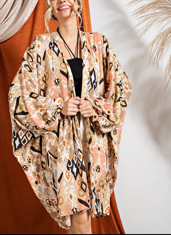 Tribal Print Kimono
