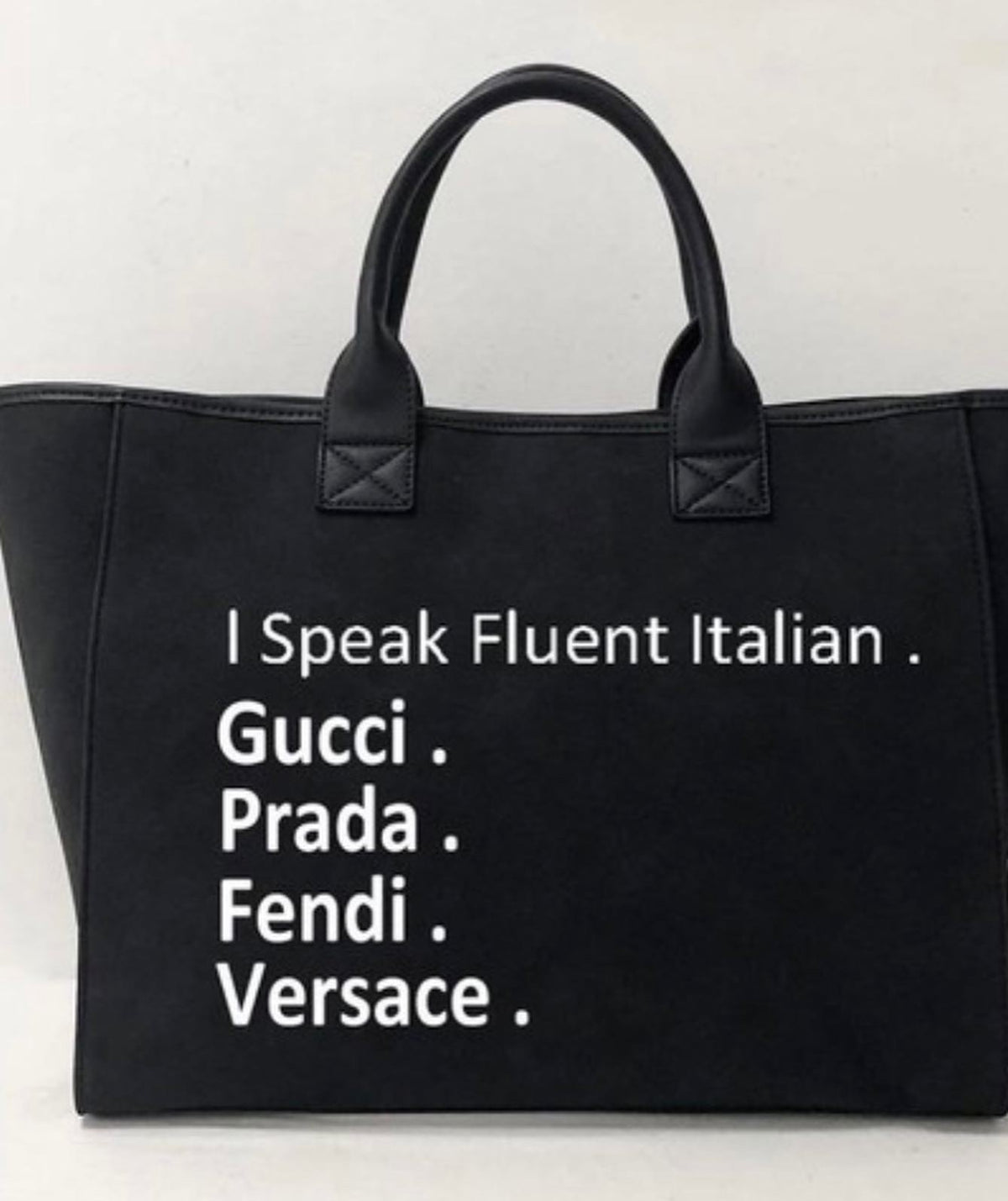 Ciao Bella! Speaking Italian Vegan Suede Hand Bag
