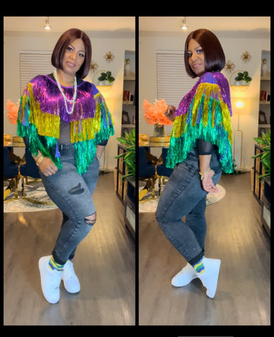 Mardi Gras Poncho